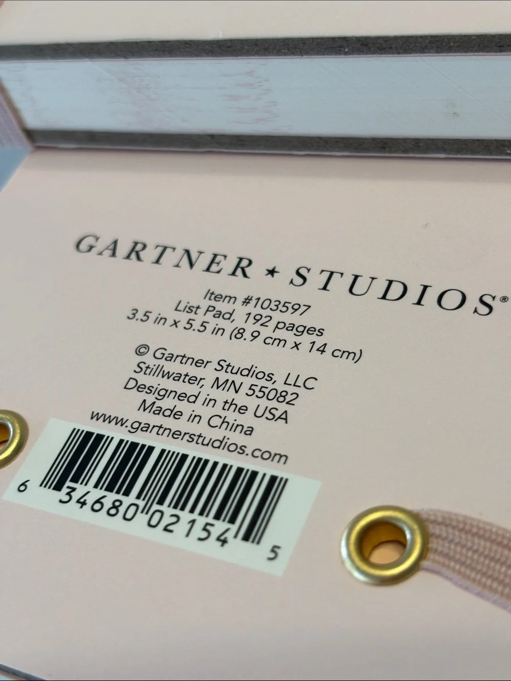 Gartner Studios List Pad Pocket Notebook Set of 2